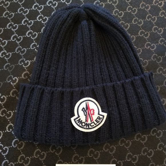 moncler beanie navy